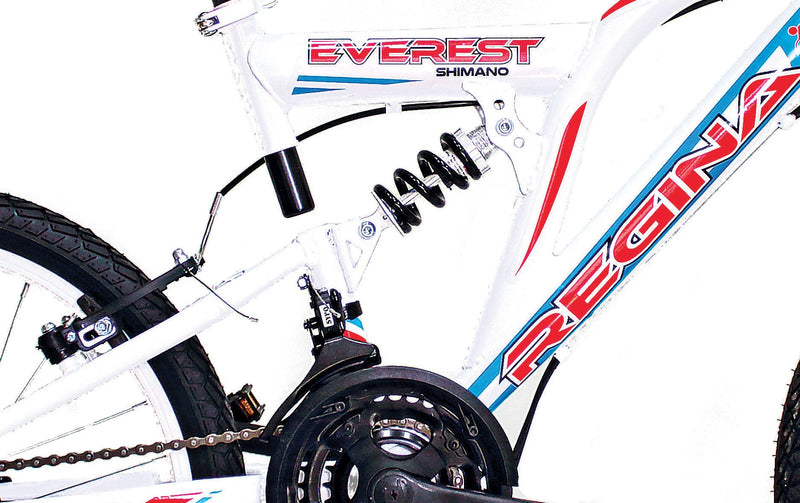 Bicicletta Mountain Bike MTB Ragazzo 20" 21V Kidfun Everest Bianca