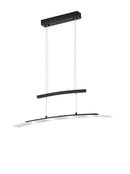 Lampada a Sospensione da Interno a LED in Metallo Nero Opaco
