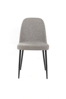 Set 4 Sedie 55x46xH85 cm in Tessuto Tamara Grigio Chiaro