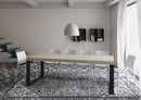 Tavolo Allungabile 120-224x90x77 cm Tecno Premium Cashmere Telaio Antracite 