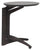 Klappbarer Couchtisch Ø53x63 cm aus dunkelgrauem Holz