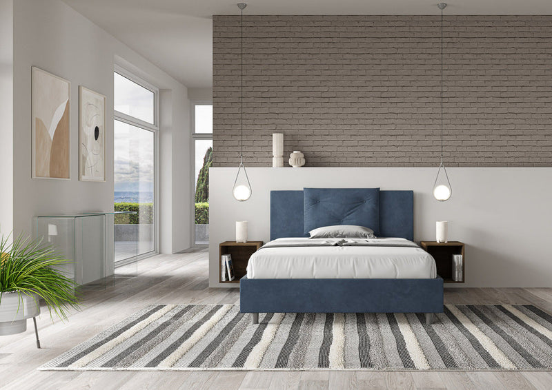 Letto Matrimoniale Appia Blu Varie Misure