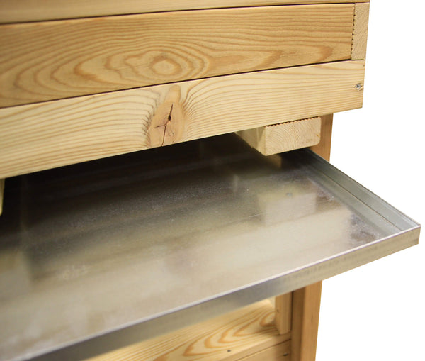 sconto Wasserauffangschale für Garden Wood 38,5 x 75,5 x 2 cm in Taini Metal