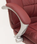 Coppia di Sedie Poltroncine Visitatore in Similpelle da Ufficio Bozzini Roger Bordeaux