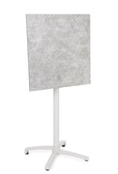 Tavolo da Bar da Giardino 70x70x110h cm in Alluminio e HPL Claret Alto Wall  