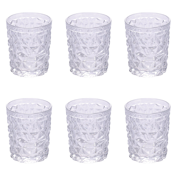 online Set mit 6 Glace Eiswassergläsern in transparentem Villa d'Este Home Tivoli Glas