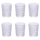 Set 6 Bicchieri Acqua Glace Ice in Vetro VdE Tivoli 1996 Trasparente