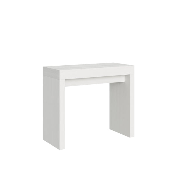 Consolle Allungabile 90-196x42x77 cm in Nobilitato Bianco sconto