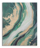 Dipinto su Tela Greenery 80x2,8x100 cm in Legno di Pino e Canvas Multicolor