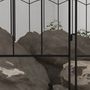 Recinzione Esterna a 4 Pannelli 348x110 cm con 8 Picchetti In Acciaio Nero  