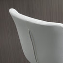 Set 2 Sgabelli da Bar Girevoli in Finta Pelle PU Bianco  