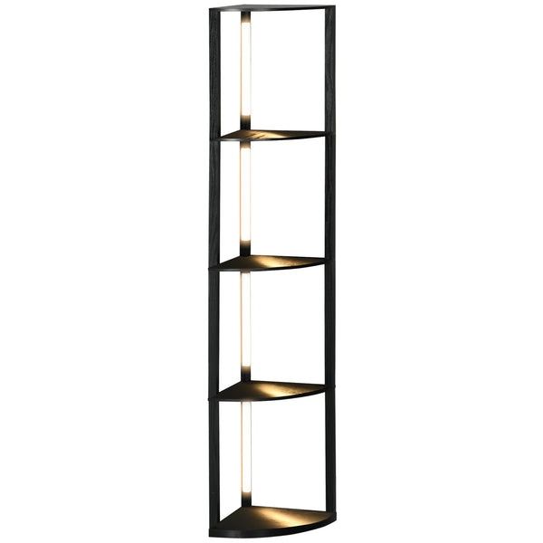 acquista Lampada da Terra a LED 41x29,5x163,5 cm in MDF Nero