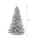 Albero di Natale Artificiale H230 cm Abete innevato 6670 Led e 1274 Tips 