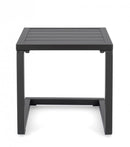 Tavolino Hilde 40x40 cm Antracite in Alluminio