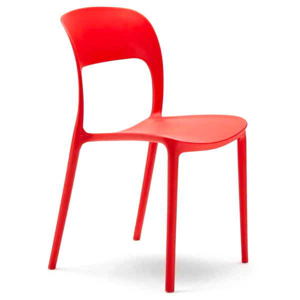 Set aus 4 Vandi Gartenstühlen aus schwarzem Polypropylen sconto