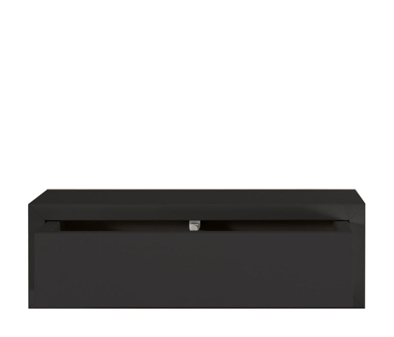 Mensola da Parete 1 Cassetto 45x13,4x23,7 cm in Fibra di Legno Lego Maxi Nero