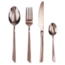 Servizio Set di Posate 24 Pezzi in Acciaio VdE Tivoli 1996 Cut Rame