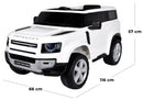 Macchina Elettrica per Bambini 12V con Licenza Land Rover Defender Bianca