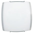 Plafoniera 2xE27 Ganci Filo Cromo Vetro Lastra Bianco-Trasparente E-Energy Venere