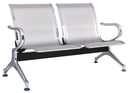 Panca per Sala Attesa 2 Posti in Acciaio da Ufficio Tosini Grigia
