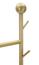 Appendiabiti da Terra Axi 40x32x175 cm in Metallo e Marmo Artificiale Oro e Nero      