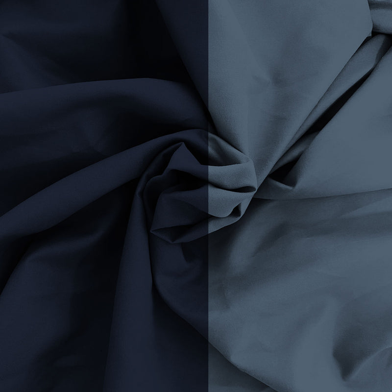 Copripiumino con Sacco e Federe in Tinta Unita Double Face Linea Zoe Blu Mare e Blu