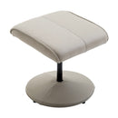 Poltrona Relax Reclinabile con Poggiapiedi in Similpelle Grigio 