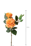 Set 8 Rose Artificiali Real Touch per 4 38 cm 