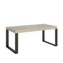 Tavolo Allungabile 200-460x90x77 cm Tecno Cashmere Telaio Antracite 