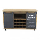 Mobile Edmond 123x41x74 h cm in Legno Marrone