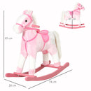 Cavallo a Dondolo per Bambine con Suoni Rosa