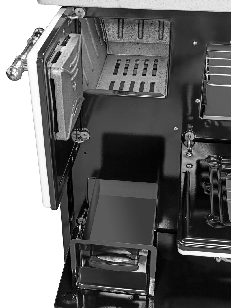 Cucina Stufa a Legna 9 KW 88x51xH81 cm Beatrice Nera