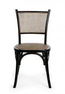 Sedia Carrel Nero in Legno