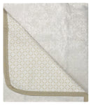 Copridivano con Penisola Sinistra in Poliestere e Cotone Panna Varie Misure