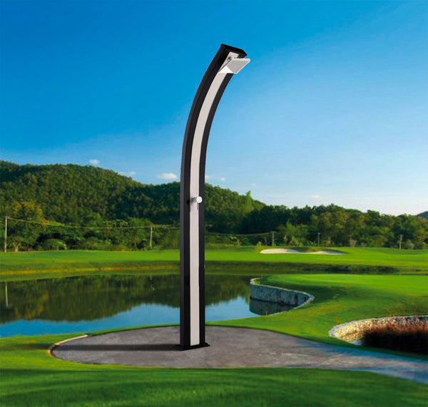 sconto Doccia da Giardino Miscelatore Arkema Spring Fascia Inox Light Blu