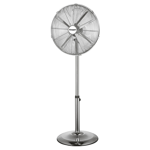 Ventilatore a Piantana 4 Pale Ø 40 cm 50W in Acciaio Laminato e Alluminio Argento online