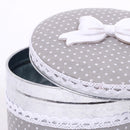 Set 4 Barattoli con Fiocco Ø 14 cm