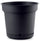 Vase aus Polypropylen mit Wasserreservoir und Untersetzer Tulli Hydral Elements Anthrazit Verschiedene Größen