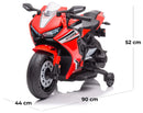Moto Elettrica per Bambini con Licenza Honda CBR 1000RR 12V Velocità 4km/h Rossa    