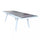 Ausziehbarer Tisch Seattle 205/265x105x75 h cm in Weißaluminium