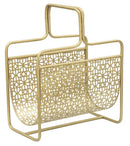 Porta Giornali Glam 37x22x44,5 cm in Ferro Oro