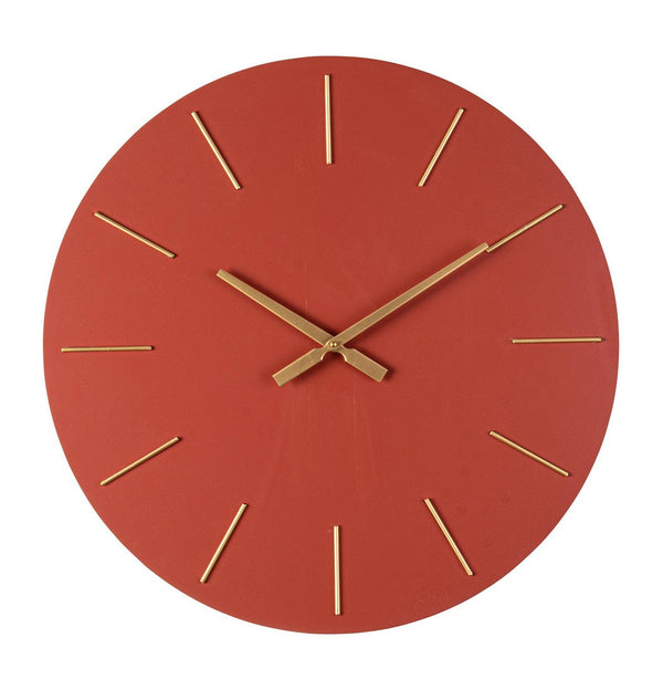 sconto Orologio da Parete  Ø60x5 cm in Legno TimeLine Mattone