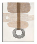 Dipinto su Tela Stony 80x100x2,8 cm Cornice in Legno di Pino Multicolor