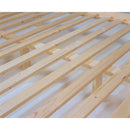 Letto Matrimoniale con Doghe in Legno Abete Grezzo 170x205x83cm Fumer Country