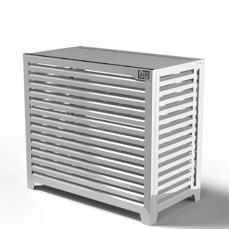 Cover Pompa di Calore 105x65x150 cm a Terra Indipendente Big Blade VL Bianco 