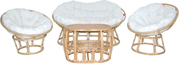 online Gartengarnitur, Sofa, Sessel und Couchtisch aus Manao Morel Papasan Cane