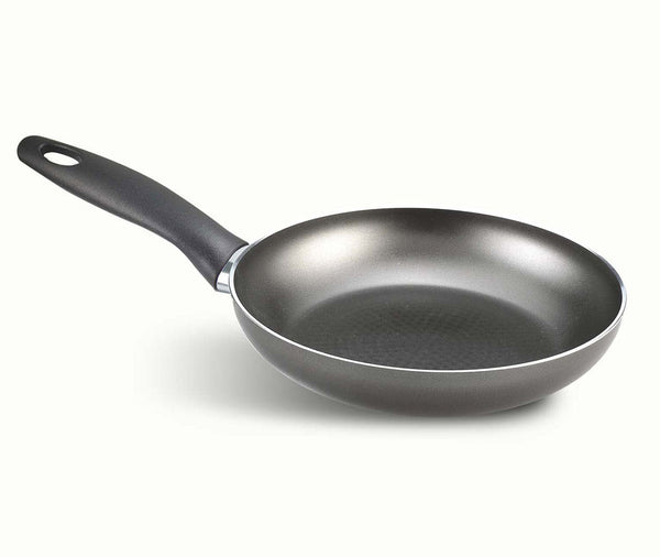 Hohe Bratpfanne Ø26 cm Antihaftbeschichtung in grauem Silex Ecotitan Induktion sconto