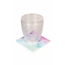 Set 4 Sottobicchieri 10x10x1 cm  in Ceramica VdE Tivoli 1996 Shades of Provence