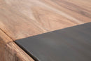 Console Mumbai 118x40x76 cm in Legno di Acacia e in Ferro Marrone e Nero