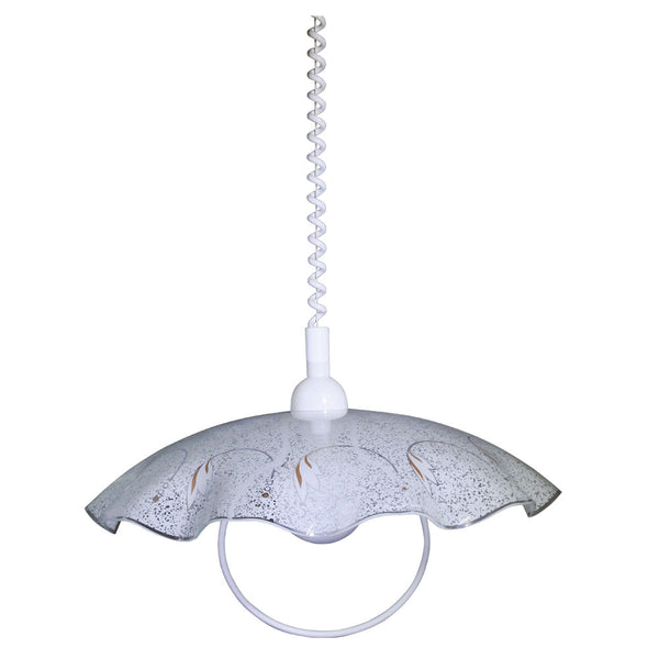 sconto Riegel D45 1xE27 Weißer Rahmen Glasplatte Weiß E-Energy Camilla